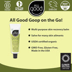 All Good Goop on the Go - Chafing Cream, Dry Skin Salve, Cracking Lip Moisturizer - Soothes, Hydrates & Calms - Travel Size Recovery Balm 1oz