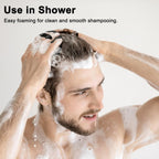 NICEMOVIC Scalp Scrubber Shampoo Brush 4 Pack, Scalp Massager for Hair Growth & Dandruff, Head Hair Scrubber for Shower & Dry Use, Massage Tool for Men Women Kids (2 Black + 2 Red)