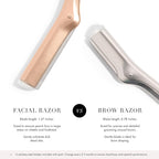 Tweezerman Rose Gold Facial Razor