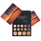 Palladio Sun-Kissed Mirage Eyeshadow Highlighter Palette, Warm Flawless