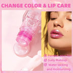 Magic Color Changing Moisturizing Lip Glow Oil Plumping Glimmer Glow Lipstick, Hydrating Lip Gloss Lip Care, Long Lasting Non-sticky Fresh Texture Lip Oil (Color Changing 04)