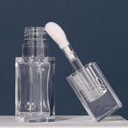 COSIDEA 18pcs Empty 6ml Square Clear PETG lip gloss tubes big deo foot wand lipgloss tube container for lip oil