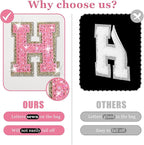 Personalized initial letter makeup bag,