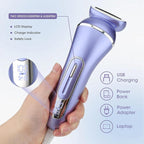 Electric Shavers for Women, 7 in 1 Hair Removal Kit with Epilator Bikini Trimmer Face Razor Body Brush Face Massager Foot Callus Remover, IPX7 Waterproof Lady Razors Set for Legs Armpit Bikini Pubic