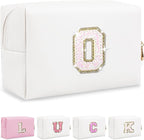Personalized initial letter makeup bag,