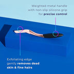 Schick Hydro Silk Dermaplaning Wand, Dermaplaning Tool for Face | Dermaplane Razor for Women Face, Eyebrow Razor, Peach Fuzz Remover, Includes 1 Weighted Metal Handle with 3 Refill Blades