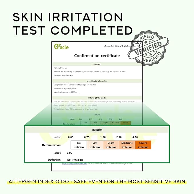 Gentle Relief Under Eye Patches | Calming Eye Treatment Gel Masks With 3-Cica Complex & Panthenol | Under Eye Masks For Dark Circles and Puffiness, Under Eye Bags, Wrinkle Care, Men and Women