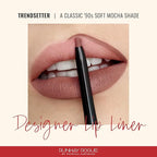Runway Rogue Designer Liner Lip Pencil, Matte Soft Mocha Lip Liner Pencil and Lip Liner Sharpener, ‘Trendsetter’