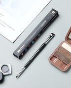 Eyebrow Brush & Eyeliner Brush, EigshowBeauty Double-Ended BrushesOne Brush For 2 Uses - Black (D104)