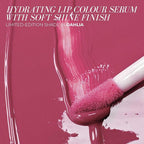 FITGLOW Beauty Lip Colour Serum | Hydrating Lip Gloss | Plumping Anti-Aging Lip Treatment | Natural Shine with Pomegranate Sterols & Collagen | Buildable Color for Dry Chapped Lips | Dahlia - 10g