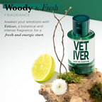 SOLINOTES Vetiver Perfume for Men - Eau De Parfum | Bold and Sensual Adventure - Made in France - Vegan - 1.7 fl.oz