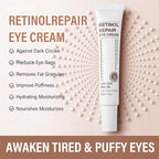 Retinol Eye Cream Anti Aging + 24k Under Eye Patches Kit, Under Eye Patches For Puffy Eyes And Dark Circles, Under Eye Cream With Retinol Serum,Dark Circle Eye Cream For Moisturizing, Firming