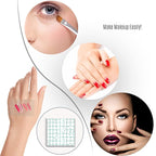 Disposable Makeup Palettes,Makeup Artist Must Haves Adhesive Makeup Mixing Tray Waterproof Tape,Mini Travel Makeup Palette for Women Girls Female Make up (3.2 Inch/120 Pieces)