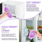 8 Pcs Gel Eye Mask Reusable Cooling Eye Mask Hot Cold Eye Mask with Plush Backing Eye Ice Pack for Cold Compress Dry Eyes Stress Relief Skin Care