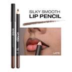 Professional Slim Lip Pencil, Creamy Soft Lip Liner, Smooth Long-Lasting Rich Lip Color, Natural Lip Makeup, Water-Resistant Lip Crayon (Latte)