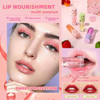 4pcs Hydrating Fruity Lip Oil Lip Plumping Gloss Hydrating
