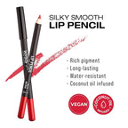 KISS New York Professional Slim Lip Pencil, Creamy Soft Lip Liner, Smooth Long-Lasting Rich Lip Color, Natural Lip Makeup, Water-Resistant Lip Crayon (Hot Red)