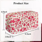 Quilted makeup bag floral makeup