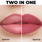 Matte Gel Lip Liner Pencil | Weightless & CreamyTexture - Sharpenable - Longwear & Waterproof - High Pigmented & Flawless Finish - Cruelty-free & Paraben-Free - 404, 1,7g/0.05oz. (Berry)