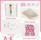 Personalized initial letter makeup bag,