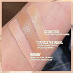 6 Colors Correcting Concealer Palette, Makeup Cream Contour Palette with Brush, Contouring Foundation Highlighting Concealer Palette for Conceals Dark Circles, Redness, Acne, Blemish (E)