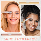 Chumia 2 Pcs Electric Eyebrow Trimmer Women Precision Face Razors Mini Shaver with Comb Christmas Women Gift Battery Operated Personal Epilator for Face Neck Fuzz Lips Leg(Gold, Light Pink)