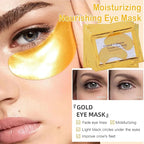 30 Pairs Collagen Lip Masks & Under Eye Mask, Gel Crystal Moisturizing Lip Mask, 24K Gold Under Eye Patches for Puffy Eyes, Dark Circle, Reducing Fine Lines, Effectively Nourishes Lip & Eye Skin Care