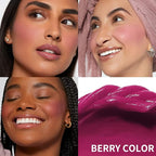 AKARY Velvet Mousse Liquid Blush Makeup for Cheeks, (02 Pink)