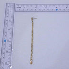 Heart Jacket Earring for Women Gold