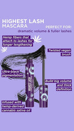 Pacifica Beauty, Highest Lash Chronic Volume Mascara, Black, Lash Lift + Conditioning, Vitamin B + Coconut, Silicone, Sulfate + Paraben Free, Vegan and Cruelty Free