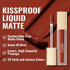 Oulac Matte Liquid Red Lipstick for Women, Orange Tone Red Long Lasting Lipstick, Waterproof Lip Stain, No Transfer, Creamy High Pigmented Formula with Vitamin E, Vegan & Cruelty-Free M21