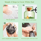 Bubble Hair Dye Shampoo,Natural Plant