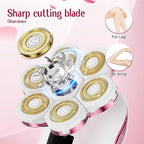 Electric Razors for Women,7D Gifts for Women,Cordless Electric Shaver with Detachable Head Wet/Dry Facial Hair Remover for Legs Painless Water Resistant (Pink)