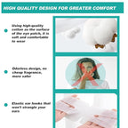 50 Packs Steam Eye Mask for Dry Eyes, Self Heated Sleep Eye Mask Disposable Warm Compress for Eyes, Relieves Dry Eye Eye Strain, Dark Circles, Puffiness,Microgroove (Natural Unscented More Safer)