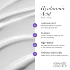 Advanced Clinicals Retinol Cream + Hyaluronic Acid Lotion Face & Body Skin Care. Anti Aging Dry Skin Rescue Creams Reduce Appearance Of Wrinkles, Fine Lines, & Sagging Skin, 16 Oz (Pack of 2)