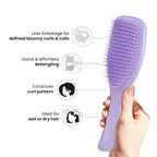 Tangle Teezer Ultimate Detangler Curly Hair Brush, Dry & Wet Hairbrush, Reduces Frizz & Breakage, for 3C to 4C Curly Hair Types, Purple Passion