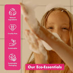 Hydrolyzed Oat Protein + Squalane Shampoo Bar for Girls - 4.5oz - For all Hair Types - Gentle on sensitive Eyes & Scalp - Natural, Tear-Free, Sulfate & Paraben-Free - Made in USA - 4.5oz