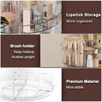 360 rotating makeup organizer with
