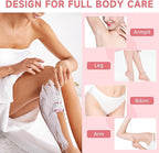 RUIM Bikini Trimmer for Women, 5 in 1 Electric Razors for Shaving, Waterproof Rechargeable Pubic Hair Trimmer with LED Display, Pink