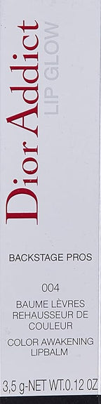 Dior Christian Dior Addict Glow Color Awakening Lip Balm SPF 10, No. 004 Coral, 0.12 Ounce