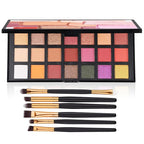 Matte Eyeshadow Palette, Nude Eyeshadow Palette Makeup Set, Matte Shimmer High Pigmented Blending Powder Velvet Texture Eye Shadow Kit