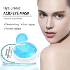 Under Eye Patches for Puffy Eyes: 60PCS Collagen Eye Gels Pads - Blue Hyaluronic Acid Under Eye Mask - Reduce Dark Circles & Bags - Skin Eye Care Products