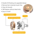 Facial Hair Remover Replacement Heads: Compatible with Finishing Touch Flawless Facial Hair Removal Tool for Women As Seen On TV 18K Gold-Plated Rose Gold (Generation 2 2pack)