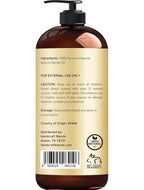 Handcraft Blends Apricot Kernel Oil - Cold-Pressed 16 Fl Oz - 100% Pure and Natural - Premium Grade Carrier for Skin and Hair - Hair and Body - Massage - Hexane-Free