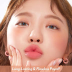 I'M MEME Blusher Palette - Afternoon Tea_Warm FLavor | Soft Pink, Peach, Lavender, 3 Shades Palette, Matte Powder, Face & Cheeks, For All Skin Tones, Powdery Finish, Lightweight Formula, 0.4 Oz