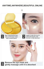 Under Eye Patches - 24K Gold Eye Mask,Moisturizing Serum for Firming, Brightening, and Relieving Eye Fatigue - Under Eye Patches for Dark Circles and Puffiness (gold)