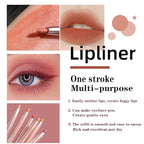 Lip Liner Set, 6 Colors Longwear and Pigmented Matte Lip Pencil Makeup, Smooth Application, Retractable Waterproof Lip Liner