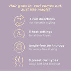 INFINITIPRO by CONAIR Curl Secret Automatic Curling Iron - 1 1/4-inch Barrel - Hair Curler for All Hair Types and Medium to Long Hair Lengths - Dual Voltage for Worldwide Travel