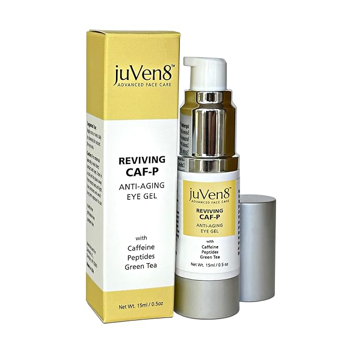 Reviving Eye Gel, 15ml - with Caffeine, Peptides, Green Tea & Hyaluronic Acid - Anti-Aging, Anti-Wrinkle, Dark Circles Eye Cream