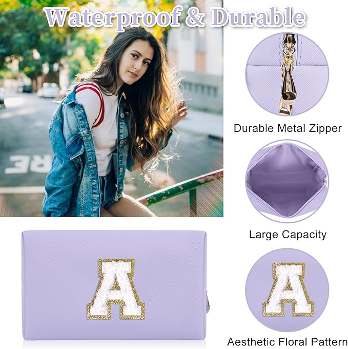 Personalized initial letter patch makeup